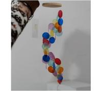 Hrlace Carillon décoratif en forme de coquillage coloré - Pendentif décoratif maritime - Carillon éolien - Attrape-rêves - Guirlandes rétro bohème faites à la main - Pour fenêtre, mur, chambre,