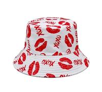 Hrlace Chapeau de pêcheur - Chapeau de soleil tendance - Style rétro des années 80 et 90 - Unisexe - Réversible - Chapeau d'été double face - Pliable - Pour homme et femme, 33#, taille unique