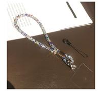 Hrlace Cordon universel pour téléphone portable - Strass - Strass cristal - Pour téléphone portable - Dragonne avec patch pour tous les smartphones - Multicolore