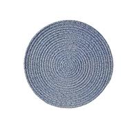 Hrlace Dessous de plat en fil de coton antidérapant Style élégant Dessous de plat en tissu Dessous de plat résistants à la chaleur Sets de table ronds tressés pour la cuisine et la pâtisserie, 1 pièce