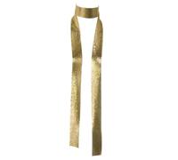 Hrlace Écharpe brillante en métal à paillettes - Longue chaîne - Écharpes de cravate - Écharpes des années 70 - Paillettes - Pour femme - Silencieux - Pour mariage, carnaval, fête - Accessoire de