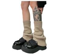 Hrlace Jambières longues pour femme - Jambières d'hiver - Jambières chaudes en tricot - Chauffe-jambes tricotés pour femmes et filles - Danse - Fitness, Lin, taille unique