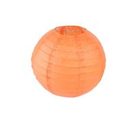 Hrlace Lot de 10 lanternes en papier à suspendre rondes en papier - Lampions colorés pour vacances, mariage, fête, anniversaire, fête de jardin, fête prénatale, décoration orange - 25 cm