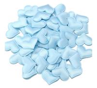 Hrlace Lot de 100 confettis en forme de cœur 3D en forme de cœur - Décoration de table pour la Saint-Valentin, un anniversaire de mariage, un anniversaire - Bleu - 3,2 cm