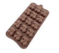 Hrlace Lot de 2 moules à chocolat en silicone de qualité alimentaire anti-adhésif pour la cuisine - Moule à bonbons - Moule à gelée - Moules en silicone - 15 cerises