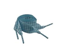 Hrlace Lot de 2 paires de lacets plats à carreaux de 2,5 cm de large avec motif à carreaux tendance - Lacets plats de rechange pour baskets, chaussures de course, chaussures de loisirs, vert émeraude