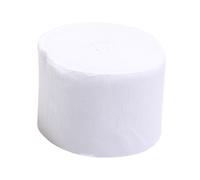 Hrlace Lot de 2 rouleaux de papier crépon multicolore, 18 couleurs, pour bricolage, fleuriste, arc-en-ciel, serpentins, décoration pour mariage, fêtes et jours fériés (4,5 cm x 25 m), blanc