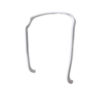 Hrlace Lot de 2 serre-têtes, lunettes de soleil, carrés, bandeaux invisibles, en plastique, pour hommes et femmes, cheveux bouclés et coiffés, pour volume et style, blanc