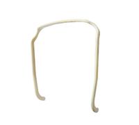 Hrlace Lot de 2 serre-têtes, lunettes de soleil, carrés, bandeaux invisibles, en plastique, pour hommes et femmes, cheveux bouclés et coiffés, pour volume et style, beige