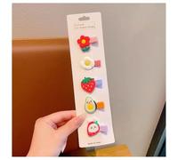 Hrlace Lot de 5 barrettes à cheveux mignonnes pour filles, petites fleurs colorées, nœuds, accessoires pour cheveux, en tissu fait à la main, pour bébés, tout-petits, enfants, adolescents - 10#