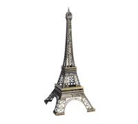 Hrlace Statue Tour Eiffel Décor Métal Tour Eiffel Artisanat Architecture Modèle Alliage de zinc Créatif Vintage Statue Modèle pour Souvenirs de Voyage Décoration de la Maison Décoration de Table 38 cm