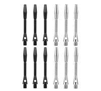 HRLORK Lot de 12 tiges de fléchettes professionnelles en aluminium 45 mm