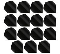 HRLORK Lot de 15 ailettes de fléchettes standard épaisses extra multiples - Noir
