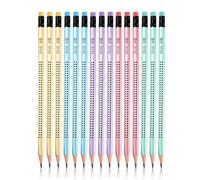 HRLORK Lot de 15 crayons HB avec gomme 5 couleurs pour dessin, croquis, écriture, école, enfants, maison