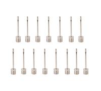 HRLORK Lot de 15 pompes de ballon de football en acier inoxydable pour gonflage de ballon de football, basket-ball, volley-ball