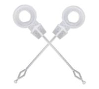 HRLORK Lot de 2 pistons universels en plastique réutilisables pour trou de vidange de réfrigérateur