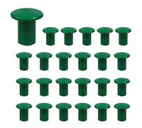 HRLORK Lot de 24 capuchons de canne en caoutchouc vert de sécurité pour jardin, ferme, bâtons de bambou