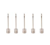 HRLORK Lot de 5 pompes de ballon de football en acier inoxydable pour gonflage de ballon de football, basket-ball, volley-ball