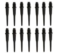 HRLORK Lot de 50 pointes de fléchettes en plastique à pointe souple - Noir