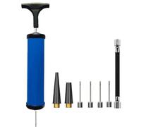 HRLORK Lot de 9 pompes à ballon de football avec aiguille de gonflage en acier inoxydable - Adaptateur de valve à aiguille pour ballon de football, basket-ball, volley-ball, bleu