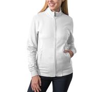 HRM - 1002 - Sweat-Shirt Full-Zip Premium pour Femmes, Blanc, Taille M I, Commerce Équitable, 360 g/m² I 70% Coton et 30% Polyester Réutilisé I Pull Jogging