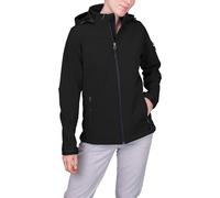 HRM 1102 Capuche Softshell Blouson Premium Imperméable I Colonne d’Eau 5000mm I Veste Fonctionnelle I Vêtement de Travail I Habits Femme de Qualité Durables, Noire, XXXL Women's
