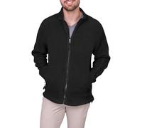 HRM 1201 Full-Zip Blouson Premium Micro Polaire I Veste Fonctionnelle Vêtements de Travail I Habits Hommes Haute Qualité et Durables, Noire, S Men's
