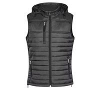 HRM 1302 Veste Chauffante à Capuche Performance Gilet de Plein air Femme, Commerce Équitable, 100 g/m² I en 100% Polyamide Léger et Résistant, Gris Foncé, 3XL Women's