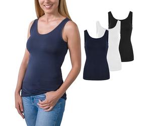 HRM Femme 200 Cm Débardeur, Noir, Blanc, Bleu Marine, XL EU