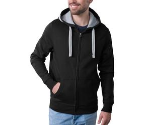 HRM Homme Jacket M Hooded Sweatshirt, Noir, L EU