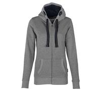 HRM Jacket F Hoodie, Gris Chiné, XXL Women's