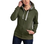 HRM Jacket F Sweat à Capuche, Olive, L Femme