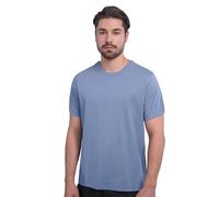 HRM - Luxe Ronde M - T-Shirt Homme Luxury Round Bleu Ciel M, Premium à col en V 100% Coton Basique Lavable à 60°C, Vêtements Homme Haut de Gamme et durables
