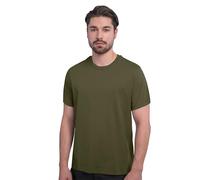 HRM - Luxe Ronde M - T-Shirt Homme Luxury Round Olive L, Premium à col en V 100% Coton Basique Lavable à 60°C, Vêtements Homme Haut de Gamme et durables