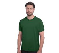 HRM - Luxe Ronde M - T-Shirt Homme Luxury Round Vert Bouteille S, Premium à col en V 100% Coton Basique Lavable à 60°C, Vêtements Homme Haut de Gamme et durables