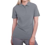 HRM Polo Femme Heavy Performance Gris Pierre M | Chemise Premium | Lavable Jusqu’à 60 °C | Durables et de Haute qualité | Vêtements de Travail