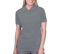 HRM Polo Premium Femme Gris Pierre M - Heavy Stretch en 95 % Coton et 5 % élasthanne - Lavable à 40 °C - Haut de qualité et Durable - Vêtements de Travail