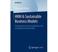 Hrm & Sustainable Business Models