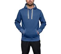HRM Sweat à Capuche Unisexe, Bleu, Taille S I Hoodie Femme et Homme avec Doublure Contrastée I Sweat-Shirt à Capuche Basique Unisexe I Vêtements Hommes Femmes Haut de Gamme Durables