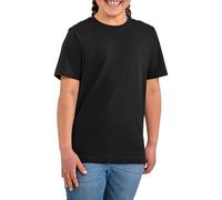 HRM T-Shirt Col Rond Enfant Luxury, Noir, Taille 128 I T-Shirt Garçon et Fille Col Rond, Commerce Équitable, 160 g/m² I 100% Coton Bio