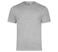 HRM T-Shirt Col Rond Heavy Luxury, Gris Chiné, Taille L I T-Shirt Homme Col Rond Commerce Équitable, 195 g/m² I Durable et 100% Coton Bio