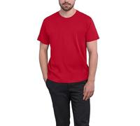HRM T-Shirt Col Rond Heavy Luxury, Rouge, Taille XL I T-Shirt Homme Col Rond Commerce Équitable, 195 g/m² I Durable et 100% Coton Bio