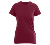 HRM Luxury Round F T-Shirt, Bordeaux/Burgundy, 5XL Women's