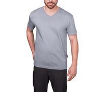 HRM T-Shirt Homme Luxury Col V Gris Pierre 5XL | Á col en V 100% Coton Bio | Lavable à 60 °C | Vêtements Homme Haut de Gamme et durables