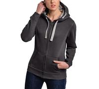 HRM Veste à Capuche pour Femme - Veste à Capuche de qualité supérieure pour Femme avec Doublure intérieure contrastée - Sweat à Capuche Basique avec Fermeture éclair - Sweat à Capuche zippé - Haut