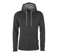 HRM Jacket M Hooded Sweatshirt, Gris Foncé, M Men's