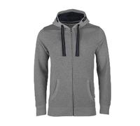 HRM Veste à Capuche pour Hommes, Gris, Taille 5XL I Hoodie Premium Homme avec Doublure Contrastée I Sweat à Capuche Basique à Fermeture éclair I Vêtements Hommes Haut de Gamme et Durables