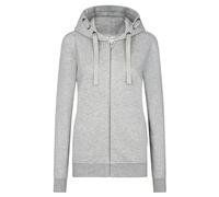 HRM Veste à Capuche Premium pour Femmes, Gris Chiné, Taille 2XL I Sweat à Capuche Femme, Commerce Équitable, 320 g/m² I Hoodie Femme en 70% Coton et 30% Polyester Recyclé