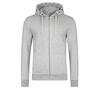HRM Veste à Capuche Premium pour Hommes, Gris Chiné, Taille 3XL I Sweat à Capuche Homme, Commerce Équitable, 320 g/m² I Hoodie Homme en 70% Coton et 30% Polyester Recyclé