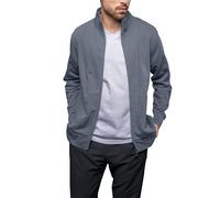 HRM Veste zippée Homme Premium Gris Pierre XL | 360 g/m² | en 70 % Coton et 30 % Polyester recyclé